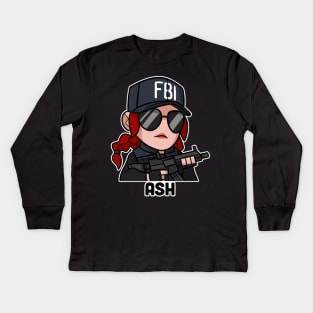 ash from rainbow six siege r6 Kids Long Sleeve T-Shirt